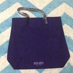 NEW KENZO Purple K Print Tote Bag